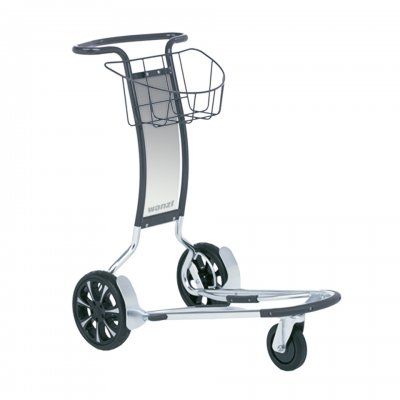 Bagagevagn Aero, krom med svarta detaljer