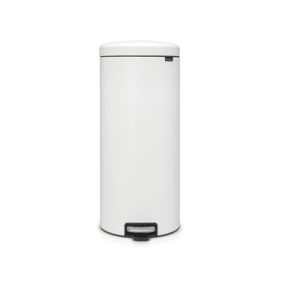 Pedalpapperskorg 30L, soft close, vit