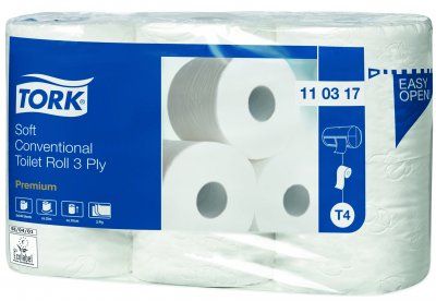 Tork mjukt toalettpapper T4 3-lager