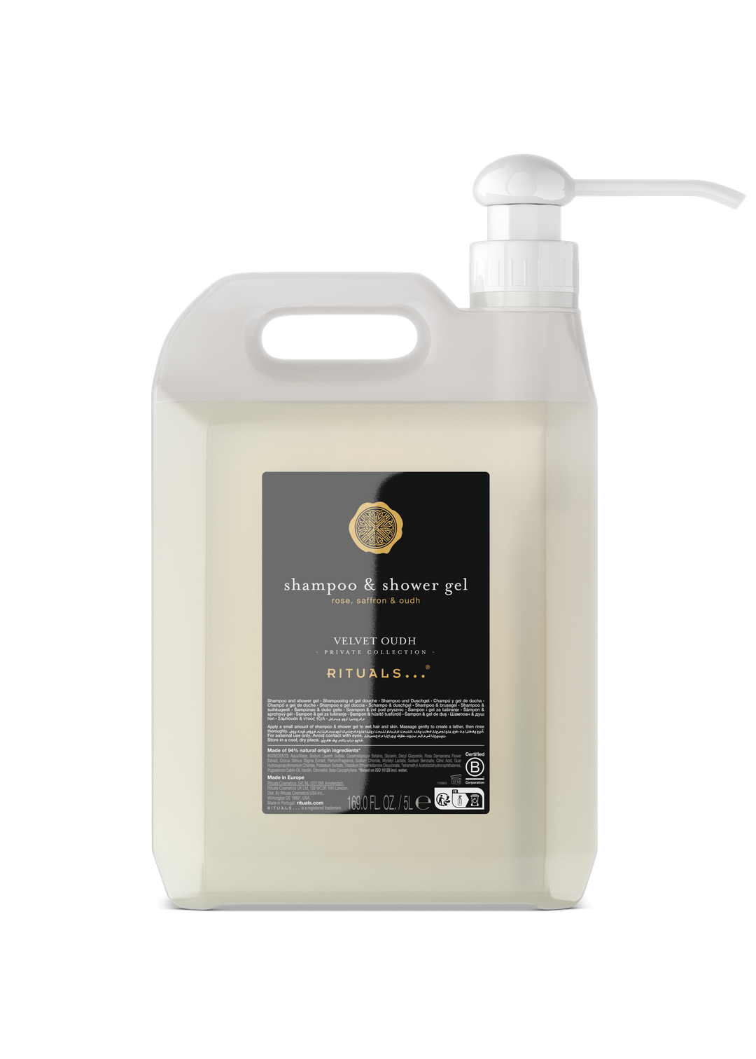 The Ritual of Velvet Oudh Shampoo & Shower Gel Refill 5000ml