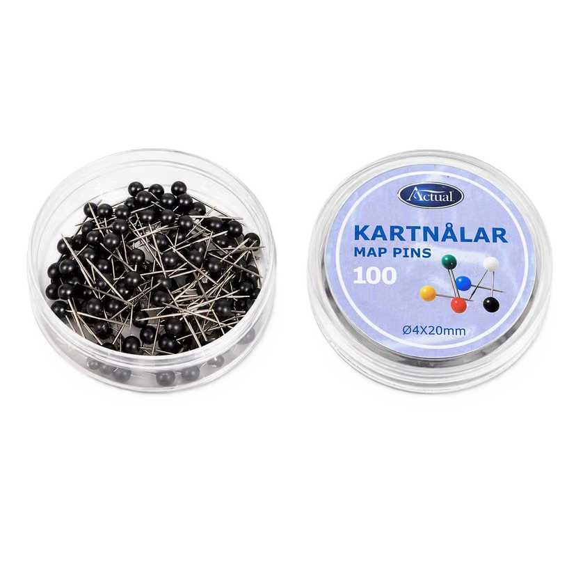 Pins/Kartnålar för pinboard