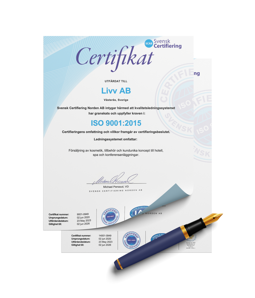 Livv certifikat