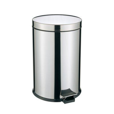 Pedalpapperskorg 3L elegance krom, soft close