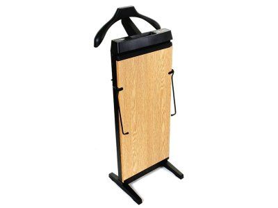 Byxpress fristående med hängare, ek natur