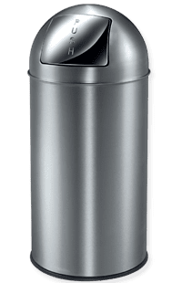 Papperskorg Pushcan 40L, matt