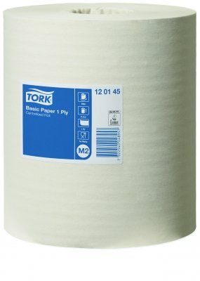 Tork Basic papper 1-lag C-mat M2 vit