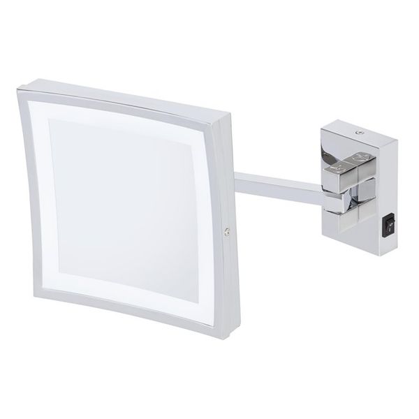 Seinään Kiinnitettävä Peili LED-valolla Neliö