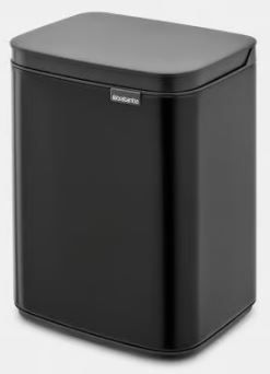 Brabantia BO vägghängd papperskorg 4 liter, svart