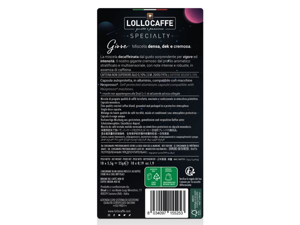 Lollo Giove Koffeinfritt Kaffekapslar