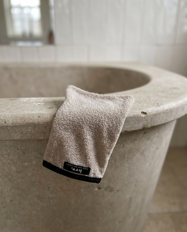 Tvätthandske Beige 