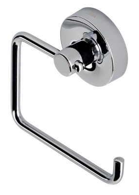 Toilet roll holder in chrome finish