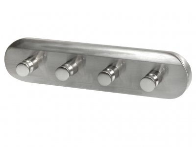 Virginia Towel rack 4-hook stripe