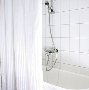 Duschdraperi lyxrand 180x200 cm