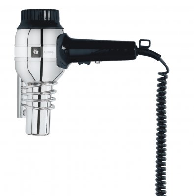 Hårtork Nostalgie ionic med kromad hållare