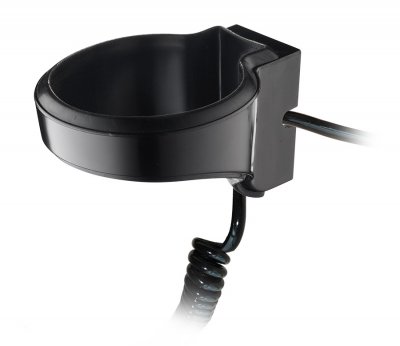 Mursley Vägghållare för hårtork svart