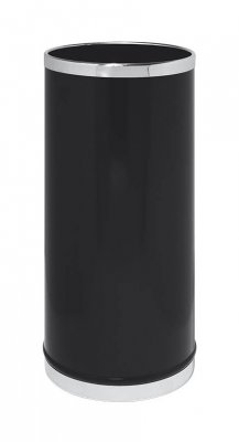 Paraplyställ svart med kromkant Ø 25cm H 50cm