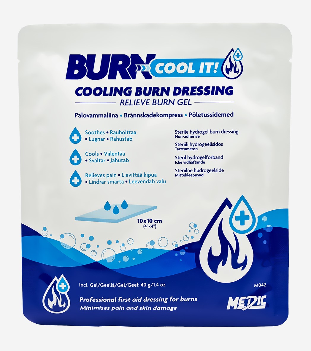 Medic BurnCOOLiT brännskadekompress 10x10cm 