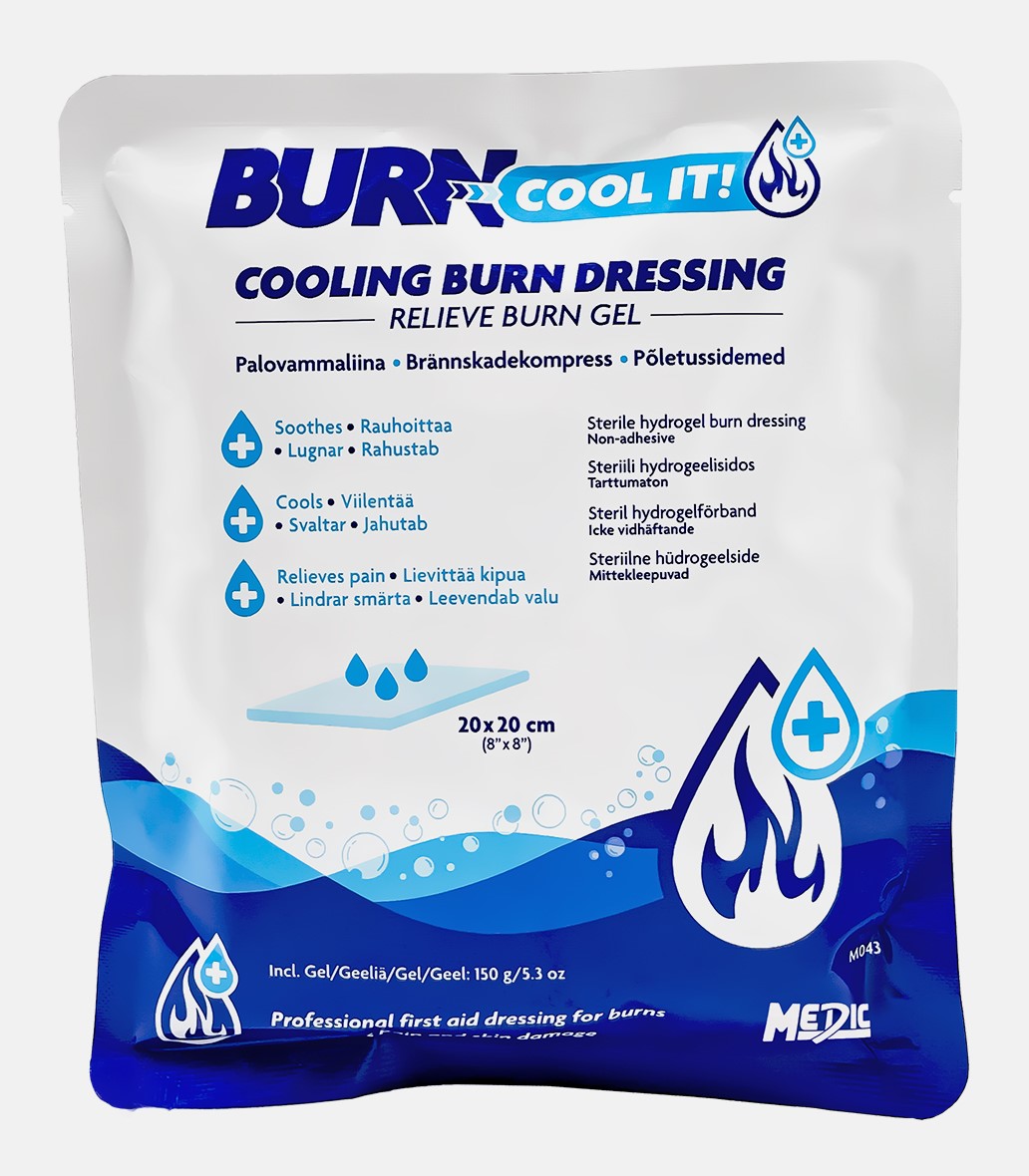 Medic BurnCOOLiT brännskadekompress 20x20cm