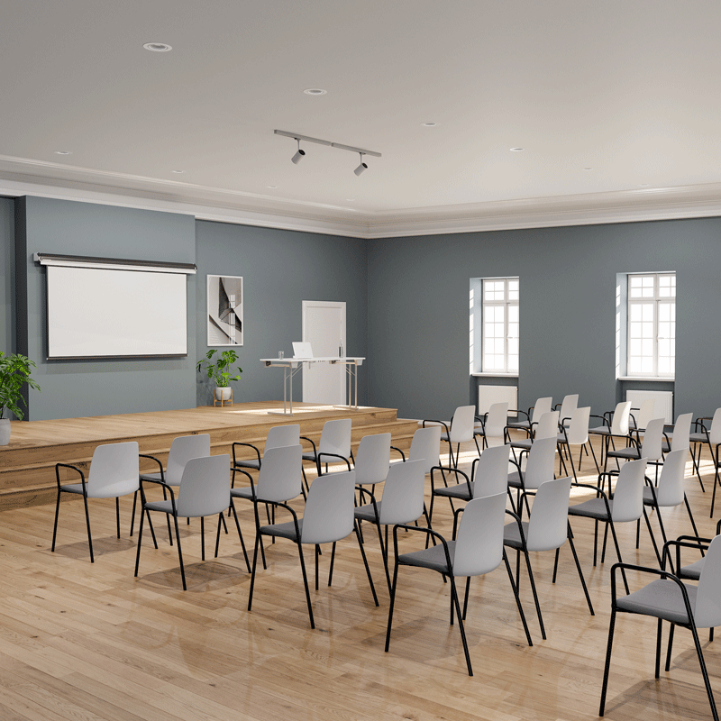 Choice Conference Chair Armrests and Fabric Seat