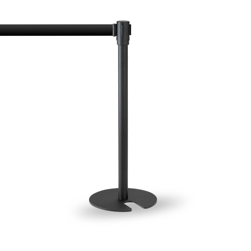 Royal Stackable Black Pole with Black Ribbon 3 m