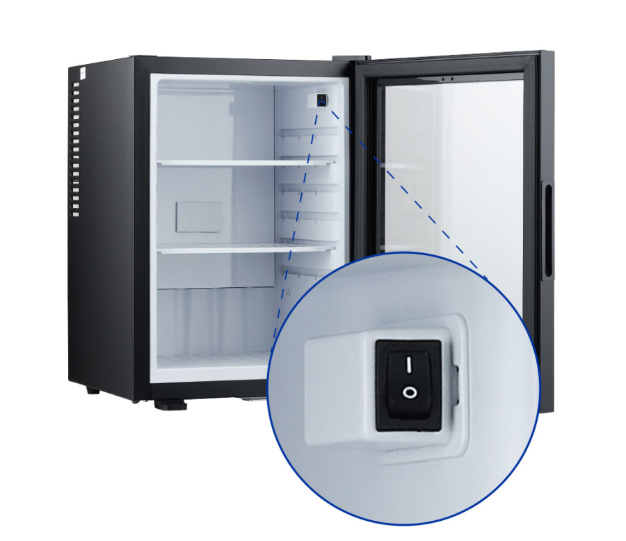 Redditch 40L Minibar Tyst Termoelektrisk (Glas Dörr)