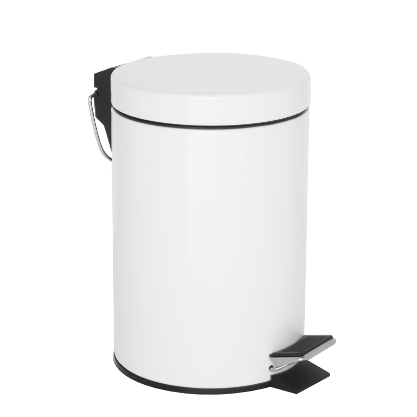 Pedal Bin 3 L White