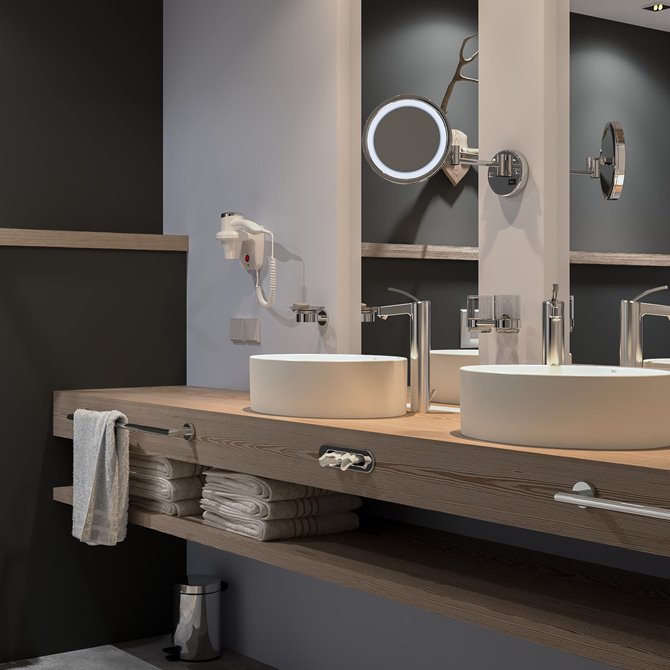 Wall-mounted Mirror with LED