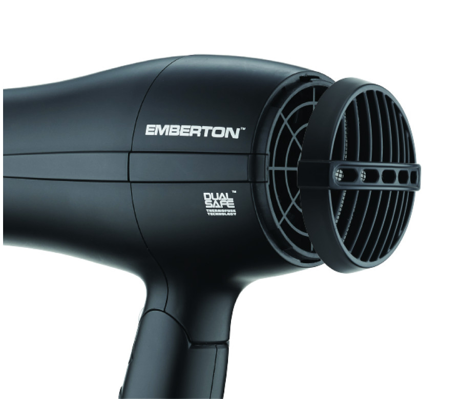 Marlow Deluxe Ihopfällbar Hårtork – Matt Svart, 1875W