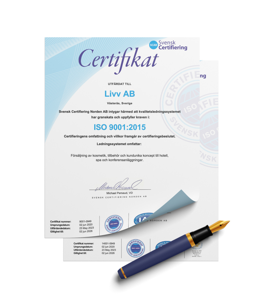 Livv certifikat