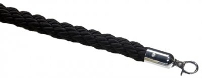 Rep Svart Polyester, 160 cm, Kromkrok