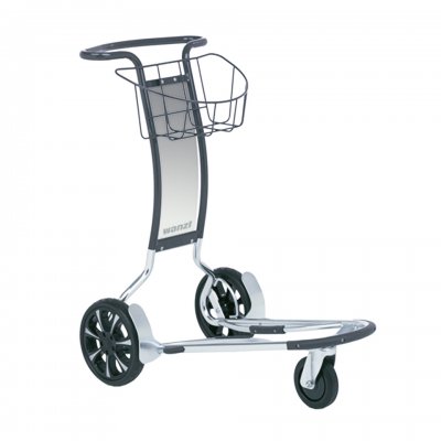 Bagagevagn Aero, krom med svarta detaljer