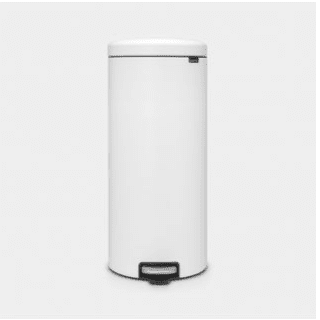 Pedalpapperskorg 30L, soft close Mineral Eternal White