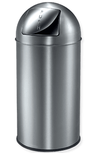 Papperskorg Pushcan 40L, matt