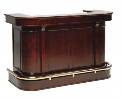 Windsor mobil bardisk, trä m. mässing beslag