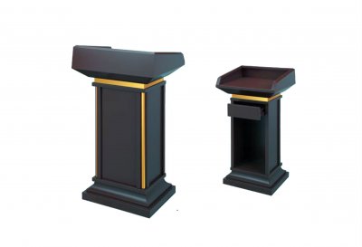 Hovmästarpulpet / Talarstol Classic i svart stål