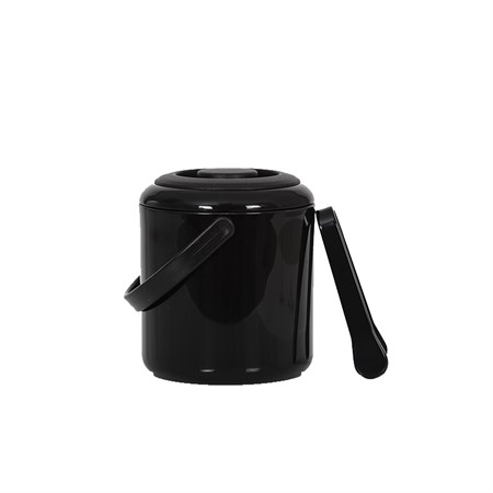 Ishink med lock & tång, svart