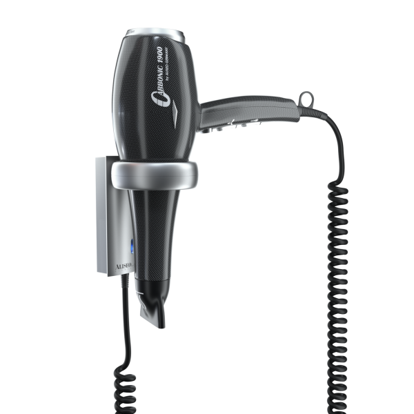Hårfön Aliseo Carbonic 1900w med väggmonterad kontakt