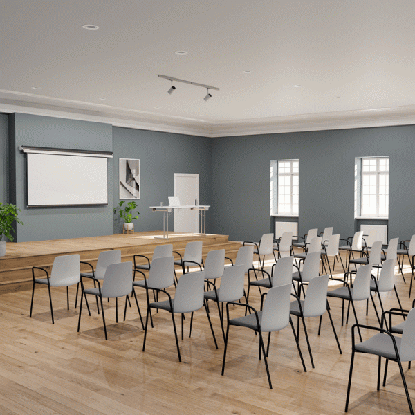 Choice Conference Chair Armrests and Fabric Seat