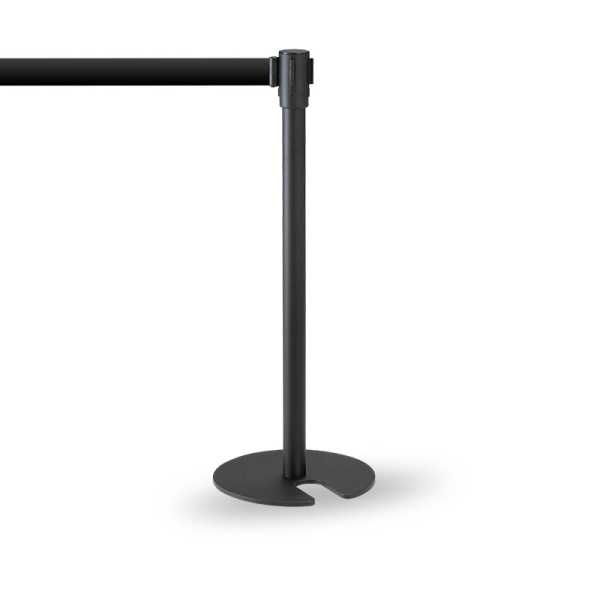 Royal Stackable Black Pole with Black Ribbon 3 m