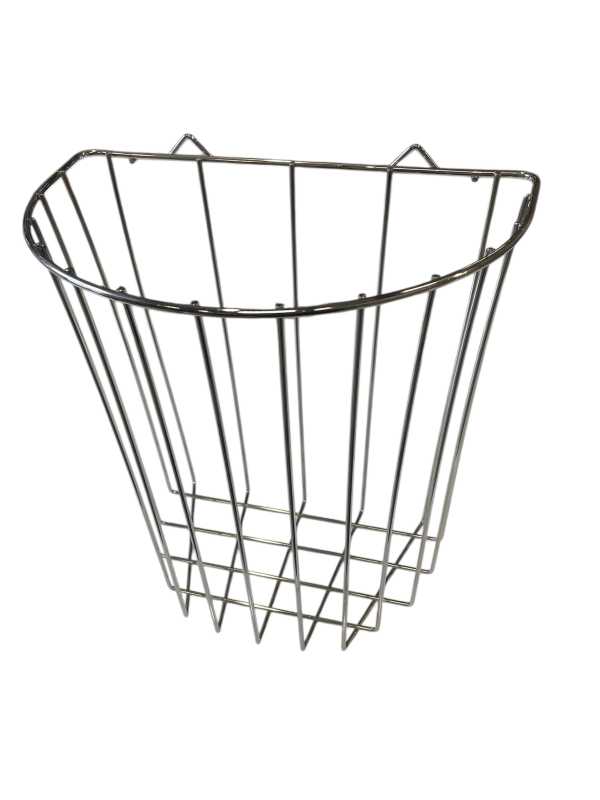 Papperskorg galler vägghängd, krom 