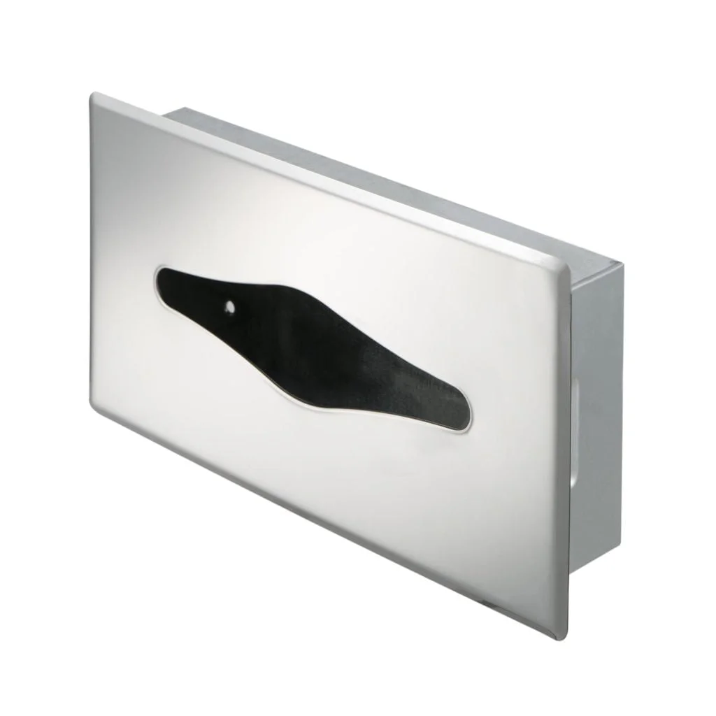 Tissue dispenser recessed